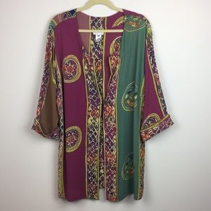 Soft Surroundings - Oversized Batik Tunic Cardigan